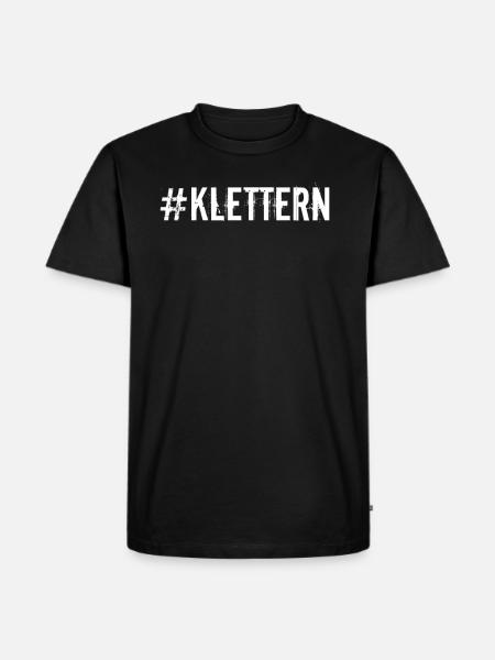 Klettern - #Klettern - Männer Premium Bio T-Shirt - Schwarz