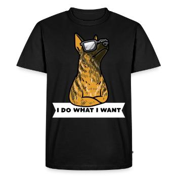 Hollandse Herdershond Berger hollandais - T-shirt Premium bio Homme - noir - Devant - Nico (187cm)