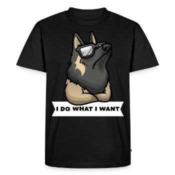 Têtu Tervueren Chien Berger Belge - T-shirt Premium bio Homme - noir - Devant - Nico (187cm)