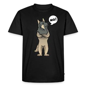 Têtu Tervueren Chien Berger Belge - T-shirt Premium bio Homme - noir - Devant - Nico (187cm)