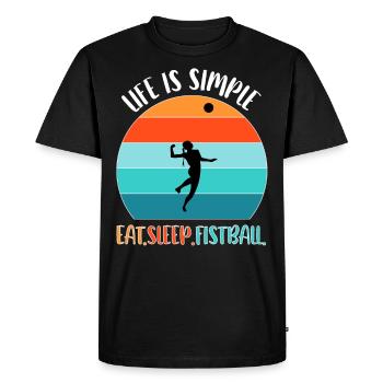 Fistball Fistball Players Fistball Players - Men's Premium Organic T-Shirt - black - Front - Nico (187cm)