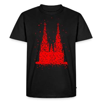 Cathédrale de Cologne Carnaval Carnaval Confettis Costume - T-shirt Premium bio Homme - noir - Devant - Nico (187cm)