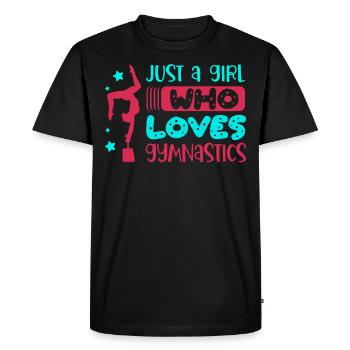 Gymnastique pour un gymnaste - T-shirt Premium bio Homme - noir - Devant - Nico (187cm)