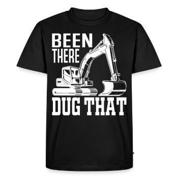 Been There Dug That - Excavator Profession Opérateur de machine - T-shirt Premium bio Homme - noir - Devant - Nico (187cm)