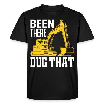 Been There Dug That - Excavator Profession Opérateur de machine - T-shirt Premium bio Homme - noir - Devant - Nico (187cm)