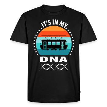 Tram Driver Tram Light Rail Tram - Men's Premium Organic T-Shirt - black - Front - Nico (187cm)