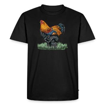 Brahma ChickenS I Chicken Poultry Motif for - Men's Premium Organic T-Shirt - black - Front - Nico (187cm)