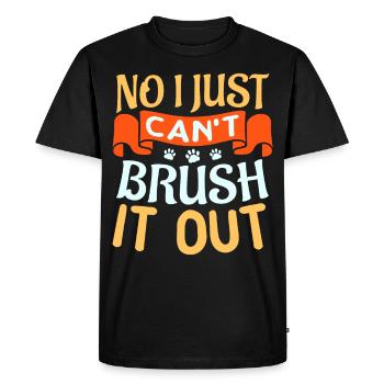 Toilettage pour chiens pour un toiletteur pour chiens - T-shirt Premium bio Homme - noir - Devant - Nico (187cm)