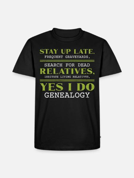 Ancestry Genealogy - Men's Premium Organic T-Shirt - black
