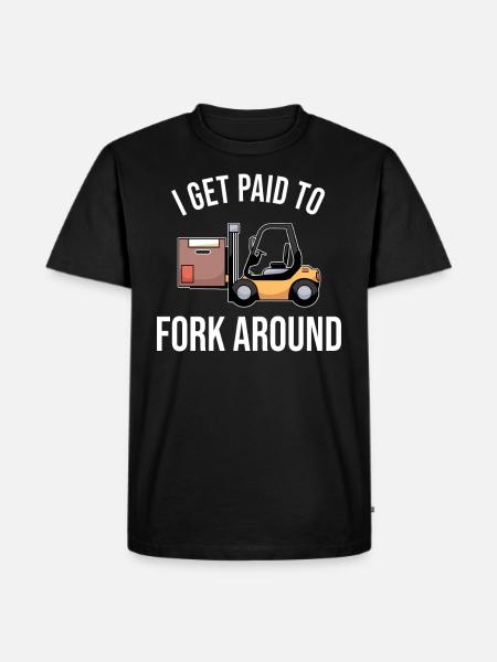 Staplerfahrer Gabelstaplerfahrer Stapler Spruch - Männer Premium Bio T-Shirt - Schwarz