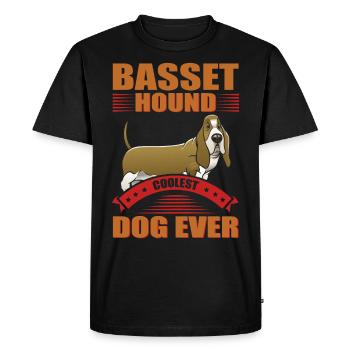 Basset Hound Dog Owner Dog Owner Cadeau - T-shirt Premium bio Homme - noir - Devant - Nico (187cm)