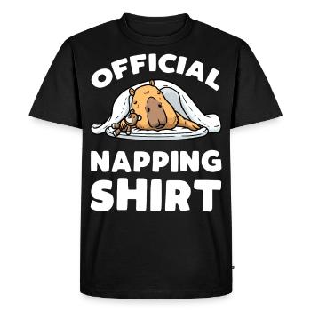 Capybara Chemise de couchage Pyjama Capybara Capybara - T-shirt Premium bio Homme - noir - Devant - Nico (187cm)