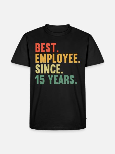 15 años de servicio 15 años de servicio - Camiseta prémium ecológica para hombre - negro