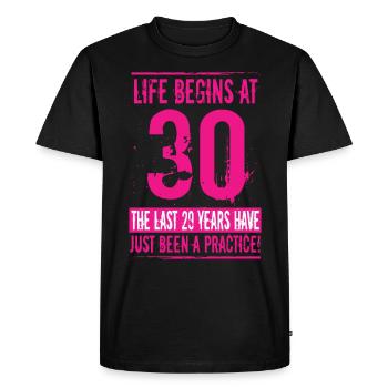 30e anniversaire - T-shirt Premium bio Homme - noir - Devant - Nico (187cm)