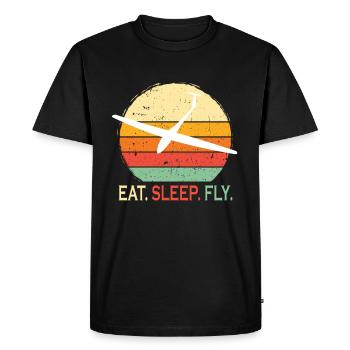 Gliders and gliders - Men's Premium Organic T-Shirt - black - Front - Nico (187cm)