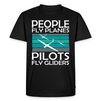 Planeurs et planeurs - T-shirt Premium bio Homme - noir - Devant - Nico (187cm)