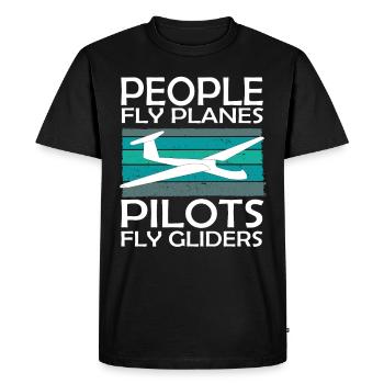 Gliders and gliders - Men's Premium Organic T-Shirt - black - Front - Nico (187cm)