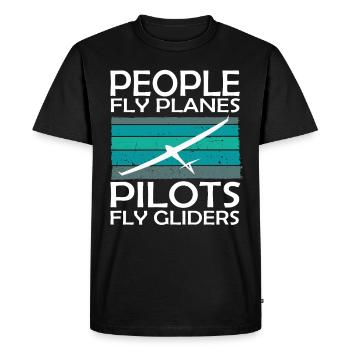 Planeurs et planeurs - T-shirt Premium bio Homme - noir - Devant - Nico (187cm)