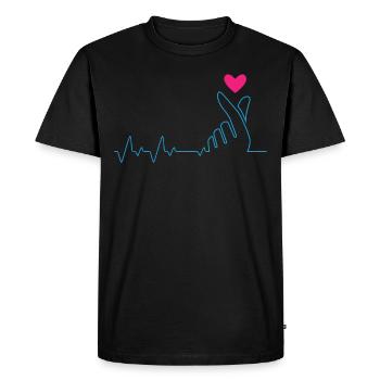 Kpop Fashion - Men's Premium Organic T-Shirt - black - Front - Nico (187cm)
