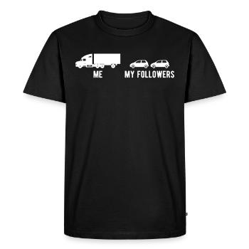 Trucker Truck Driver Truck Driver Professional Driver - Men's Premium Organic T-Shirt - black - Front - Nico (187cm)