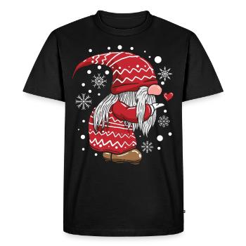Look partenaire Noël Wichtel - T-shirt Premium bio Homme - noir - Devant - Nico (187cm)