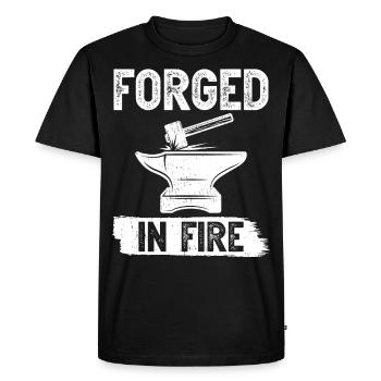 Forgeron Forgeron - T-shirt Premium bio Homme - noir - Devant - Nico (187cm)
