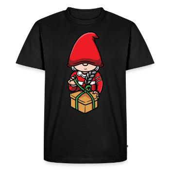 Christmas Elves Christmas Elves - Men's Premium Organic T-Shirt - black - Front - Nico (187cm)