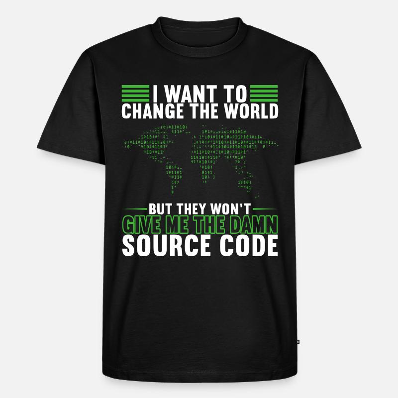 Programmeur Informaticien Programmation - T-shirt Premium bio Homme - noir