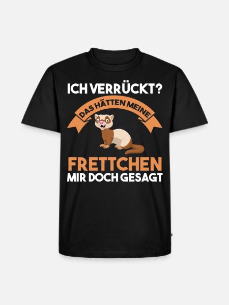 Frettchen - Männer Premium Bio T-Shirt - Schwarz