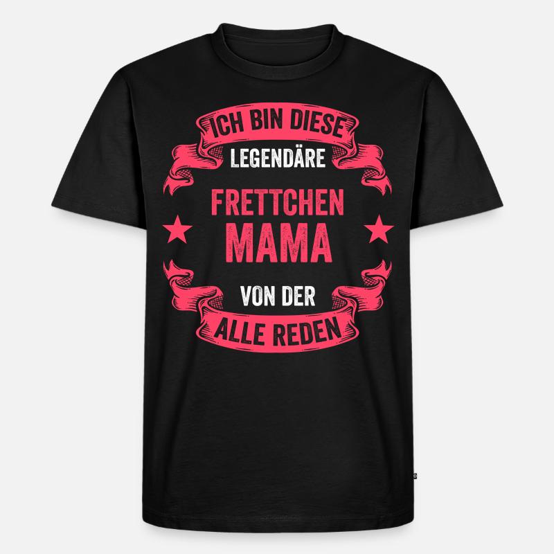 Frettchen Mama - Männer Premium Bio T-Shirt - Schwarz