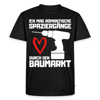 Baumarkt Vater Handwerker Werkzeug Bauherr Spruch - Männer Premium Bio T-Shirt - Schwarz - Vorne - Nico (187cm)