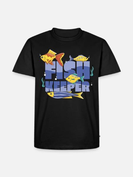 Pisciculteurs Aquarium De pisciculture Fish Keeper - T-shirt Premium bio Homme - noir