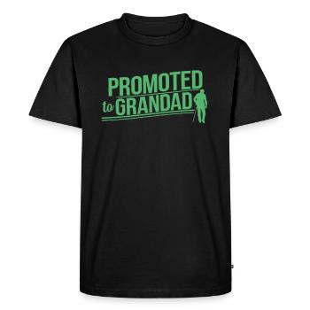 Promoted to Grandfather Grandpa Opi Grandpa Grandpa - Men's Premium Organic T-Shirt - black - Front - Nico (187cm)