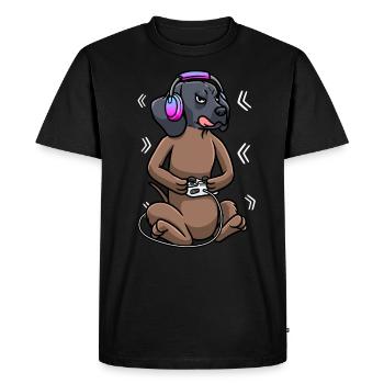 Bavarian Mountain Sweat Dog Jeu vidéo - T-shirt Premium bio Homme - noir - Devant - Nico (187cm)