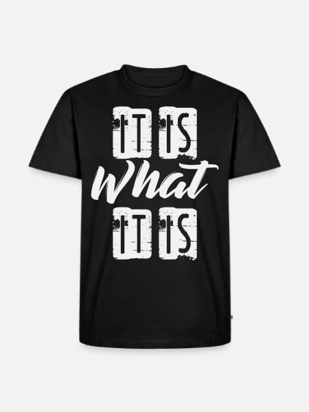It is What it is - Men's Premium Organic T-Shirt - black