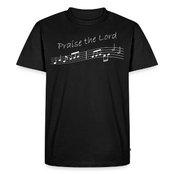 Louange chrétienne Jésus Dieu Église - T-shirt Premium bio Homme - noir - Devant - Nico (187cm)