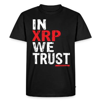 In Xrp We Trust - Men's Premium Organic T-Shirt - black - Front - Nico (187cm)