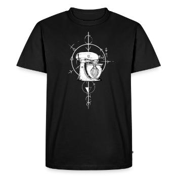 Cuisinier I Épices Cuisine Toque de chef Motif - T-shirt Premium bio Homme - noir - Devant - Nico (187cm)