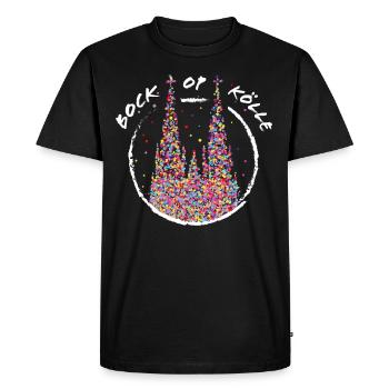 Kölle Karneval Köln Kölner Dom Konfetti - Männer Premium Bio T-Shirt - Schwarz - Vorne - Nico (187cm)