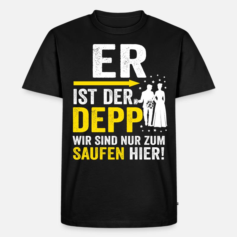 Junggesellenabschied Männer Geschenk lustig - Männer Premium Bio T-Shirt - Schwarz