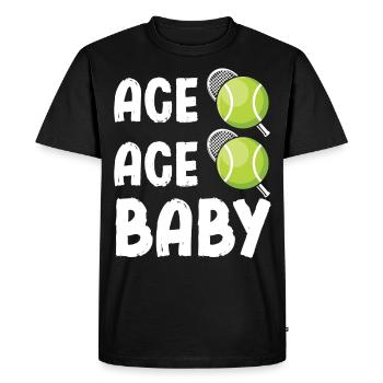 Ace Ace Baby Tennis Dicton - T-shirt Premium bio Homme - noir - Devant - Nico (187cm)