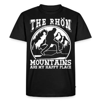 Rhön Mountains Wandern Rhöner Berge - Männer Premium Bio T-Shirt - Schwarz - Vorne - Nico (187cm)