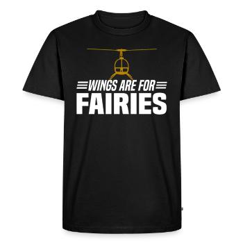 Pilot Helicopter Helicopter Saying Hobby Pilot - Men's Premium Organic T-Shirt - black - Front - Nico (187cm)