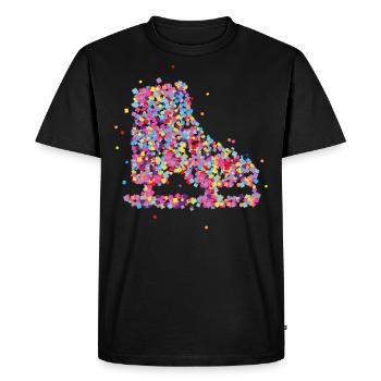Patinage sur glace Patinage sur glace - T-shirt Premium bio Homme - noir - Devant - Nico (187cm)