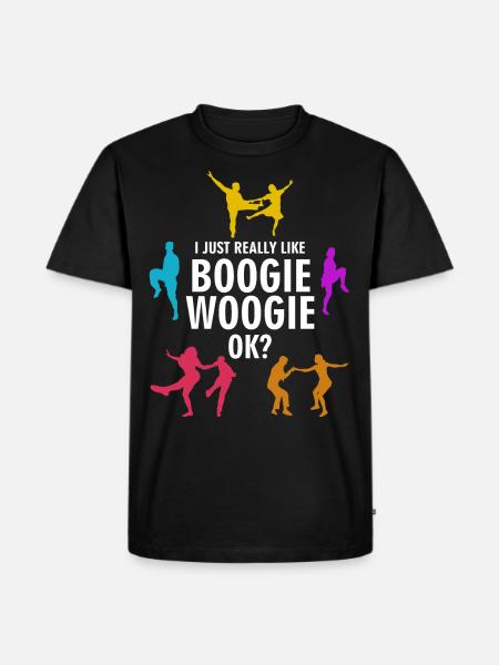 Boogie Woogie J’aime Boogie-Woogie - T-shirt Premium bio Homme - noir