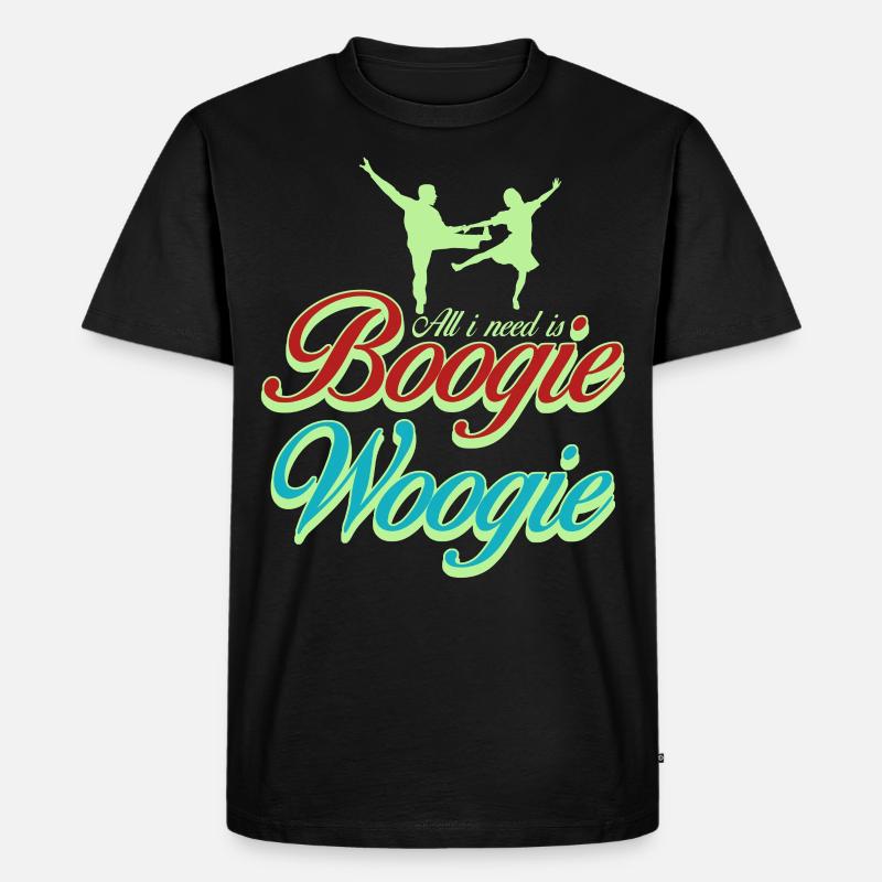 Boogie Woogie Danseur Boogie-Woogie - T-shirt Premium bio Homme - noir