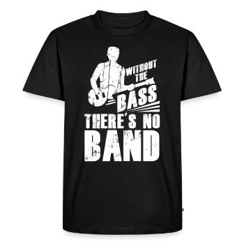 Musician Music Guitarist Music Bass Player Bassist - Men's Premium Organic T-Shirt - black - Front - Nico (187cm)