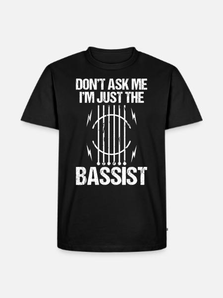 Musicians Music Guitarist Music Bassist Bassist - Men's Premium Organic T-Shirt - black