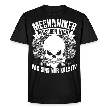 Industriemechaniker Witz Mechaniker - Männer Premium Bio T-Shirt - Schwarz - Vorne - Nico (187cm)