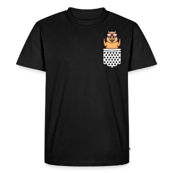 Capybara Sac Capybara Rongeur Capybara - T-shirt Premium bio Homme - noir - Devant - Nico (187cm)